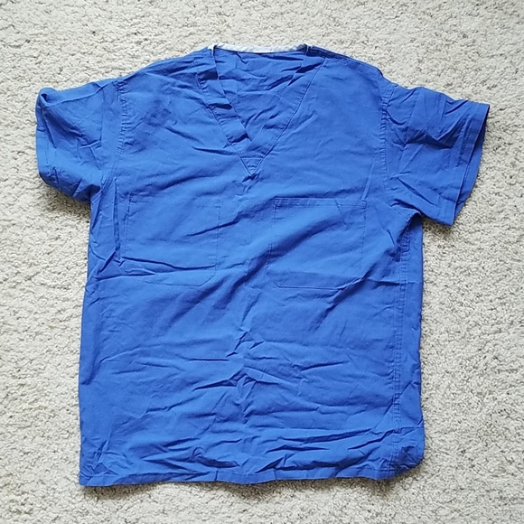 Medline Blue scrub top and pants set - Picture 2 of 3